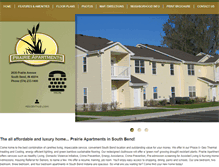 Tablet Screenshot of prairieapts.com